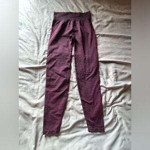 Victoria's Secret PINK Maroon Seamless Leggings